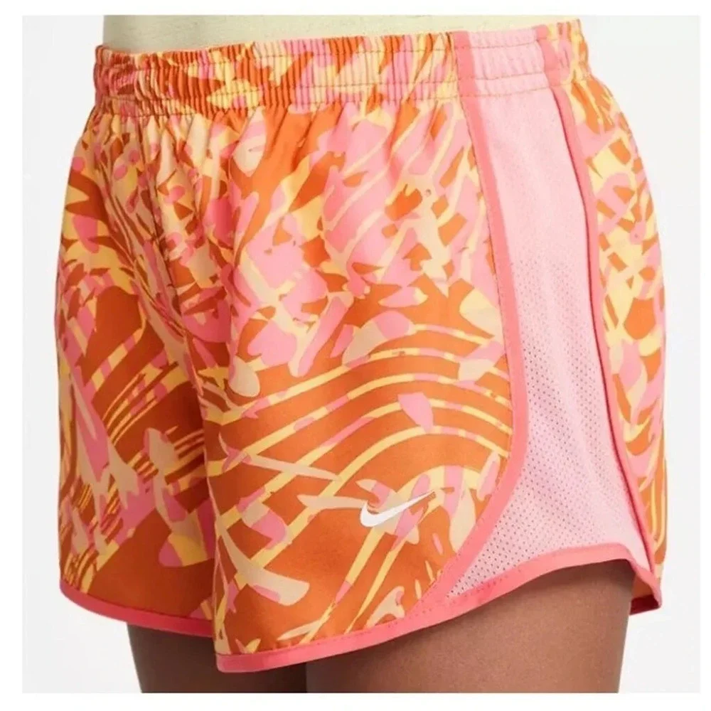 Nike‎ Dri-FIT Tempo Shorts Girls Youth Pink Orange New Size XS DX4983-815